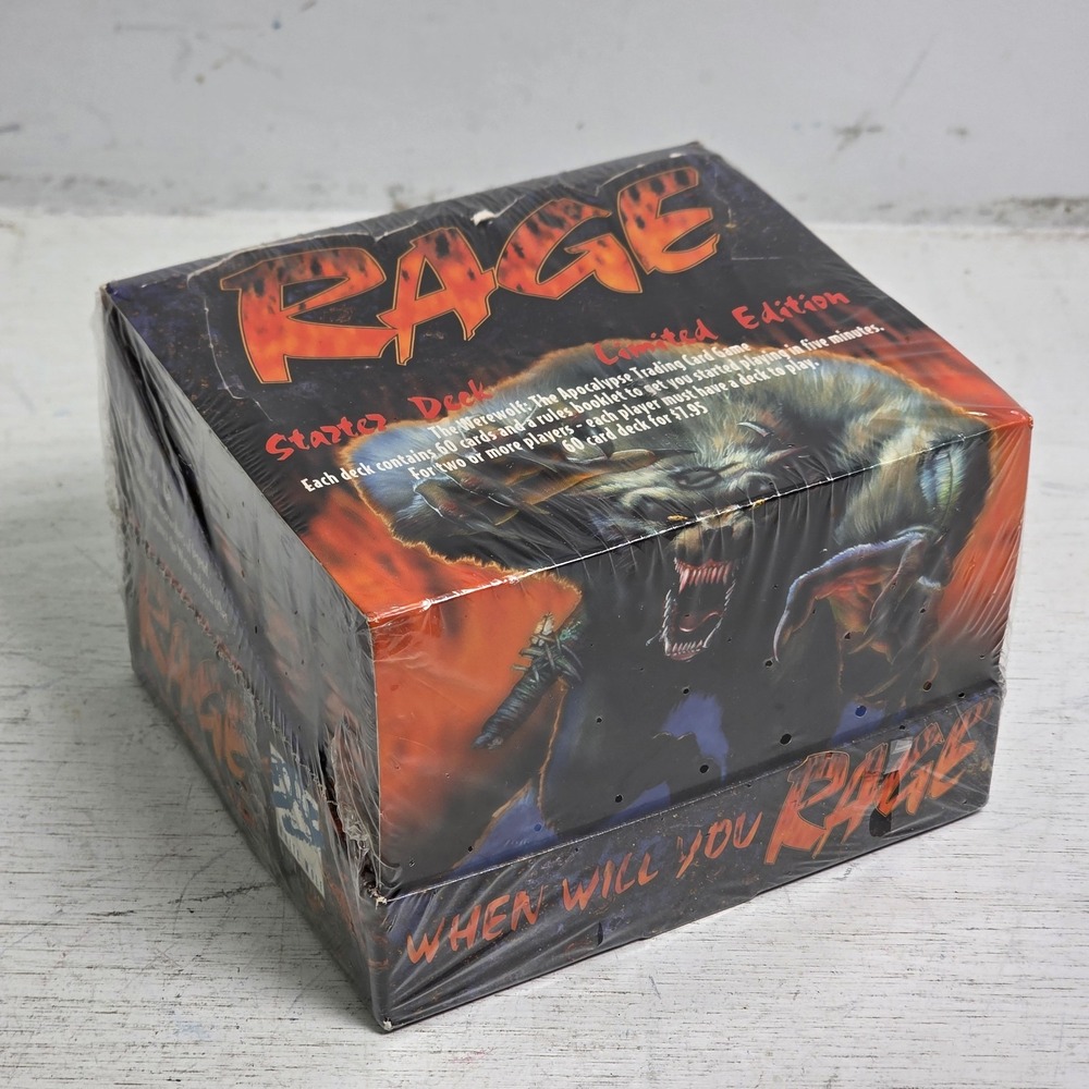 Rage Werewolf Apocalypse Limited Edition Starter Deck Box 10 Decks Sealed 1995